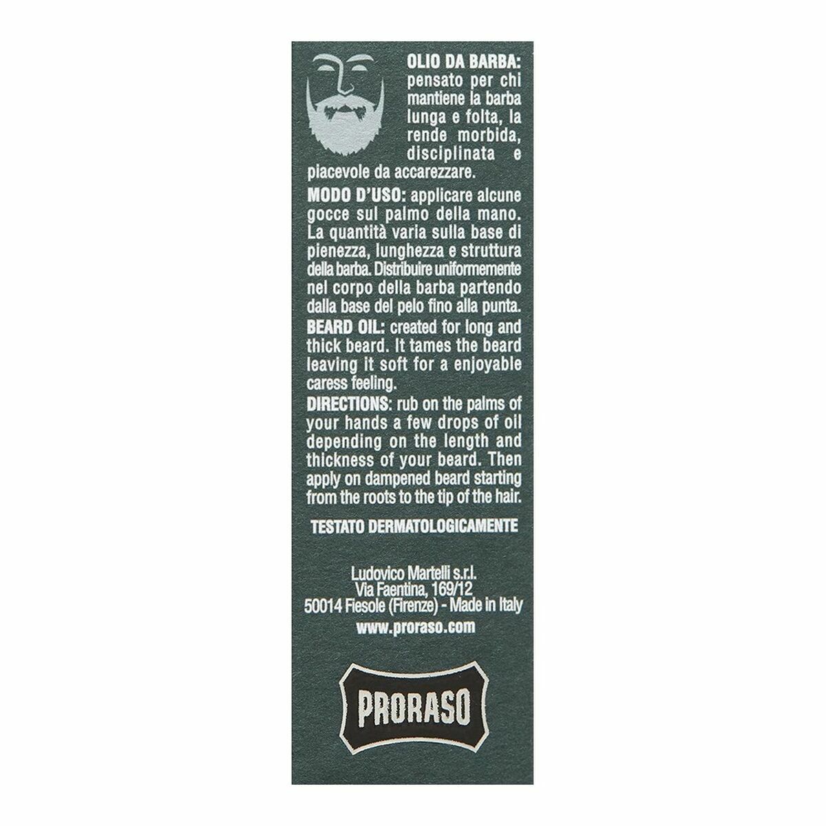 Skäggolja Proraso Cypress & Vetyver (30 ml) - 3