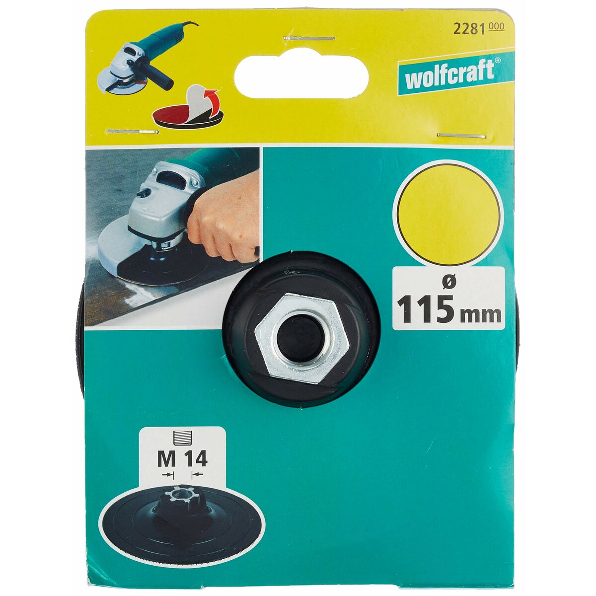 Slipplatta Wolfcraft 2281000 M14 - 4