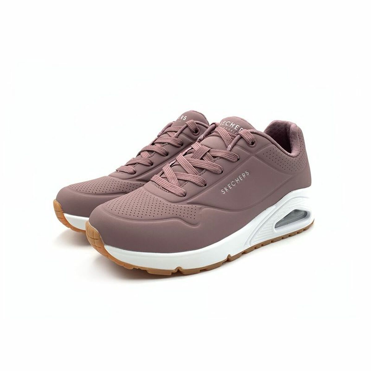 Gymnastiksko, Dam Skechers One Stand on Air Malva Plommon - 10