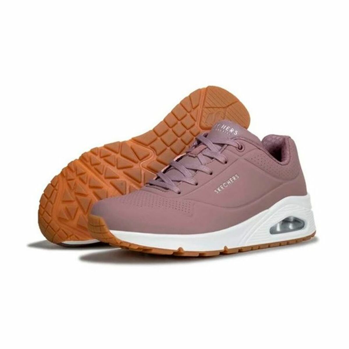 Gymnastiksko, Dam Skechers One Stand on Air Malva Plommon - 15