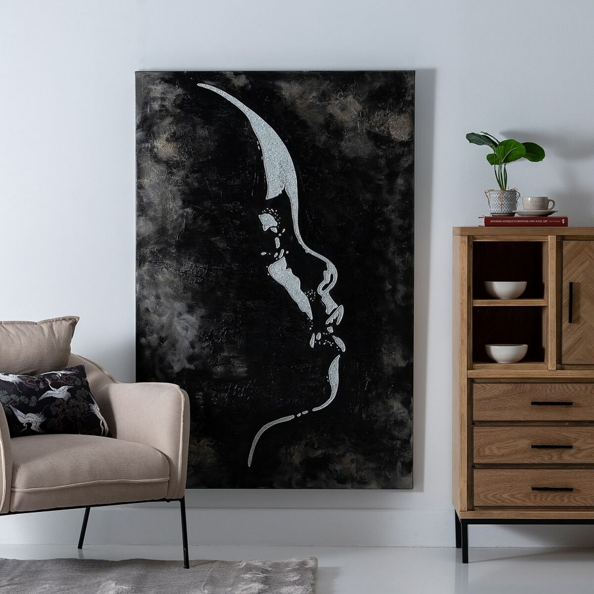 Tavla 100 x 2,8 x 150 cm Kanvas Barn - 2