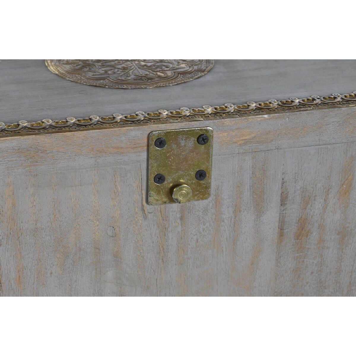 Mottagare DKD Home Decor Vit Grå Gyllene 80 x 30 x 96 cm Elefant - 3