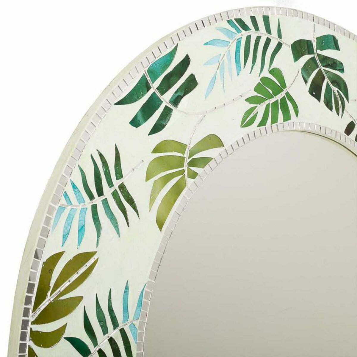 Väggspegel Alexandra House Living Grön 80 x 2 x 80 cm Cirklar - 5