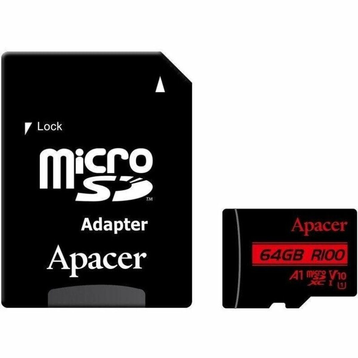 Micro-SD Minneskort med Adapter Apacer XC UHS 1 64 GB - 2