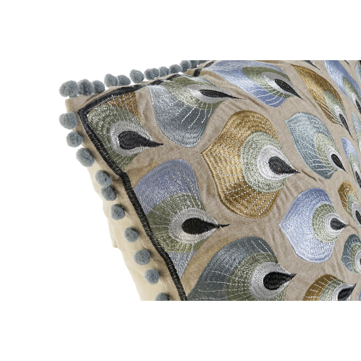 Kudde DKD Home Decor Beige Blå (60 x 20 x 60 cm) - 2