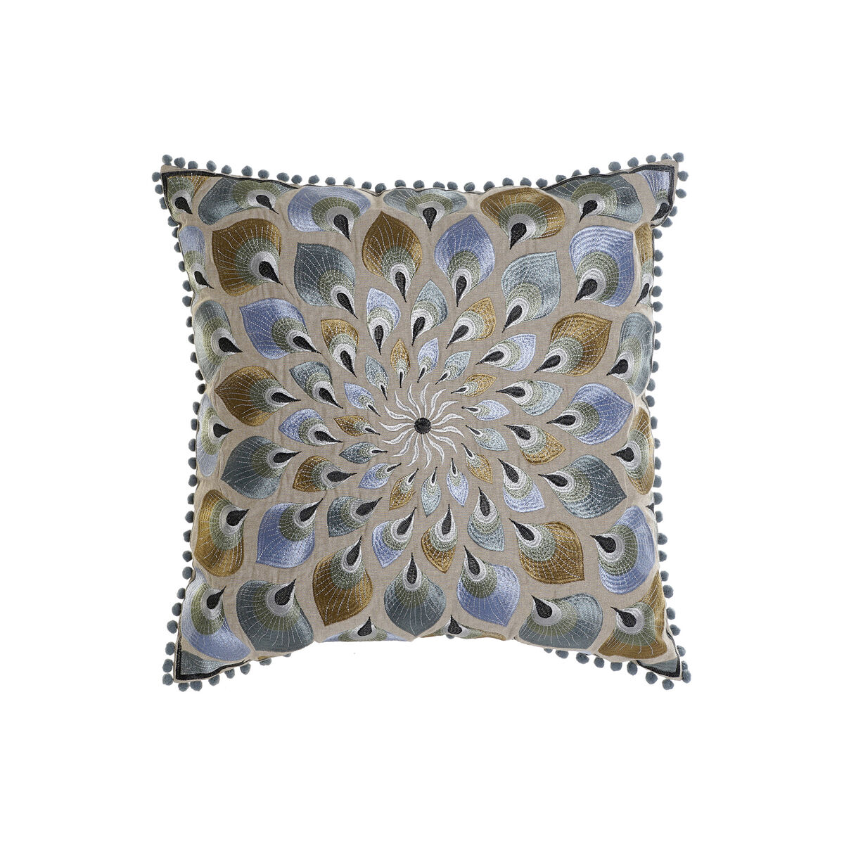 Kudde DKD Home Decor Beige Blå (60 x 20 x 60 cm) - 3