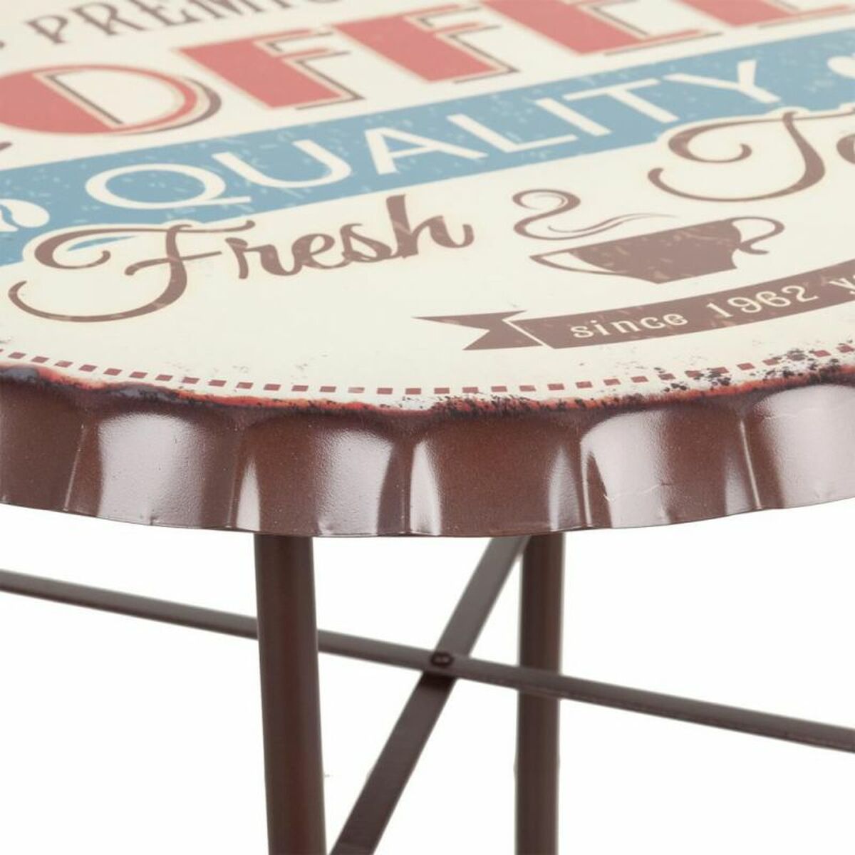 Bord Alexandra House Living Vit 60 x 71 x 60 cm - 4