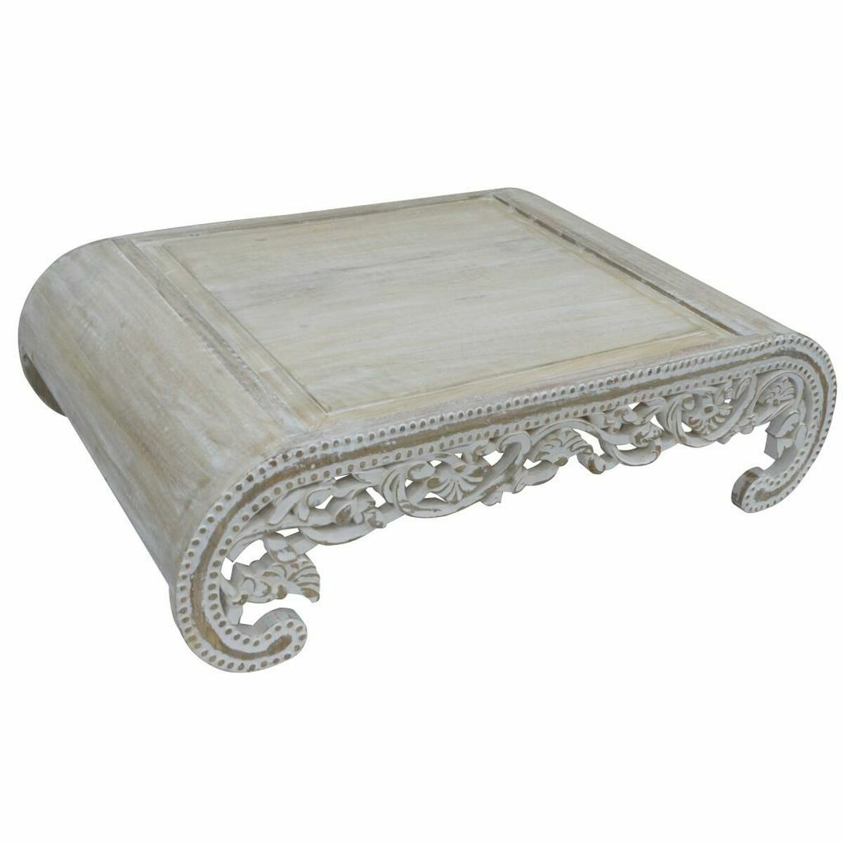 Sidobord DKD Home Decor Vit Trä Mangoträ 121 x 83,80 x 35,50 cm 121 x 83,8 x 35,5 cm - 3