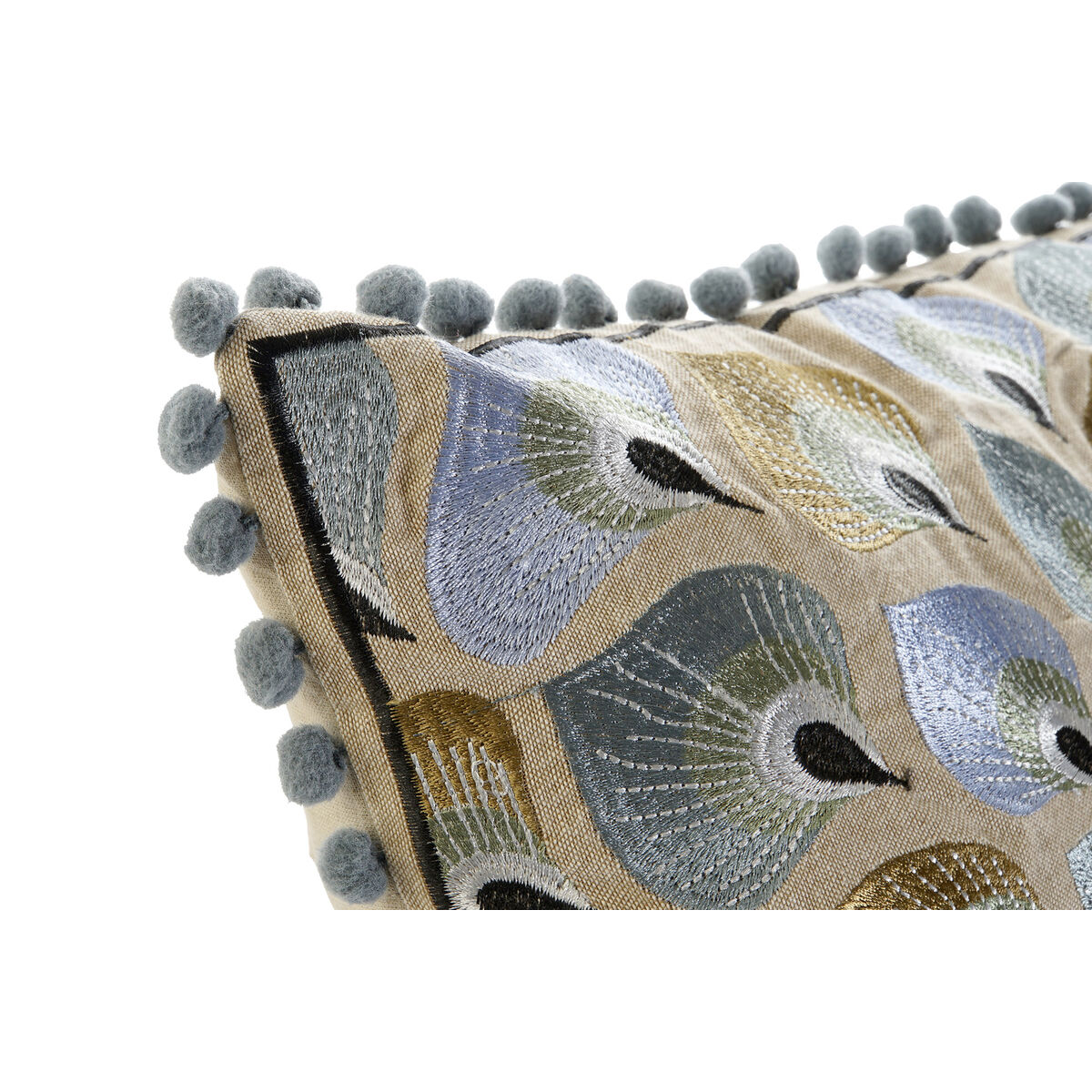 Kudde DKD Home Decor 40 x 15 x 40 cm Beige Blå - 3