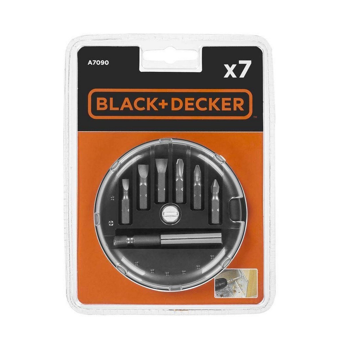 Bitssats Black & Decker a7090-xj 7 Delar Platt pH - 2