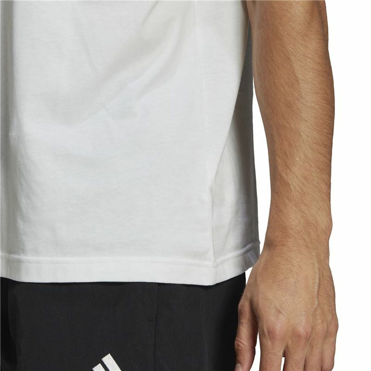 T-shirt med kortärm Herr Adidas Essentials Brandlove Vit - 7