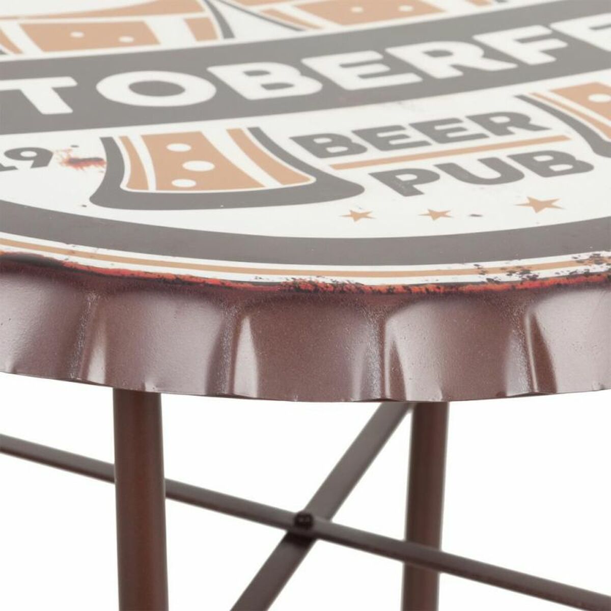 Bord Alexandra House Living Vit 60 x 71 x 60 cm - 4