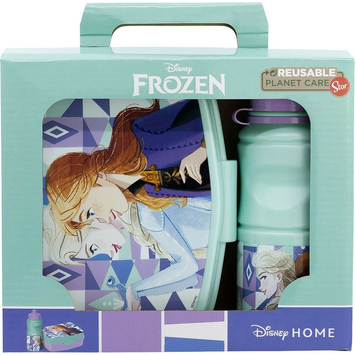 Skål med vattenflaska Frozen CZ11276 380 ml 17 cm Plast - 3