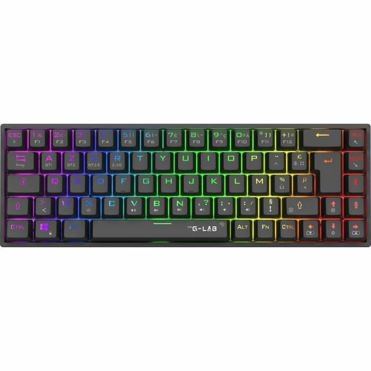 Gaming Tangentbord/ OR: Speltangentbord The G-Lab KEYZ TITAN Svart AZERTY