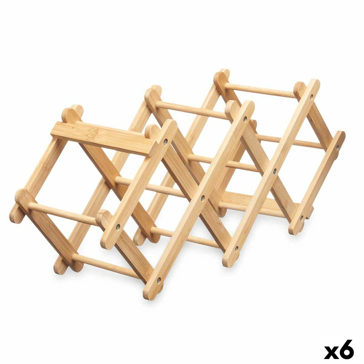 Hopvikbar flaskhållare Kinvara Naturell 54 x 15 x 21,5 cm 15 x 29 x 8,5 cm 29 x 8,5 x 15 cm (6 antal)