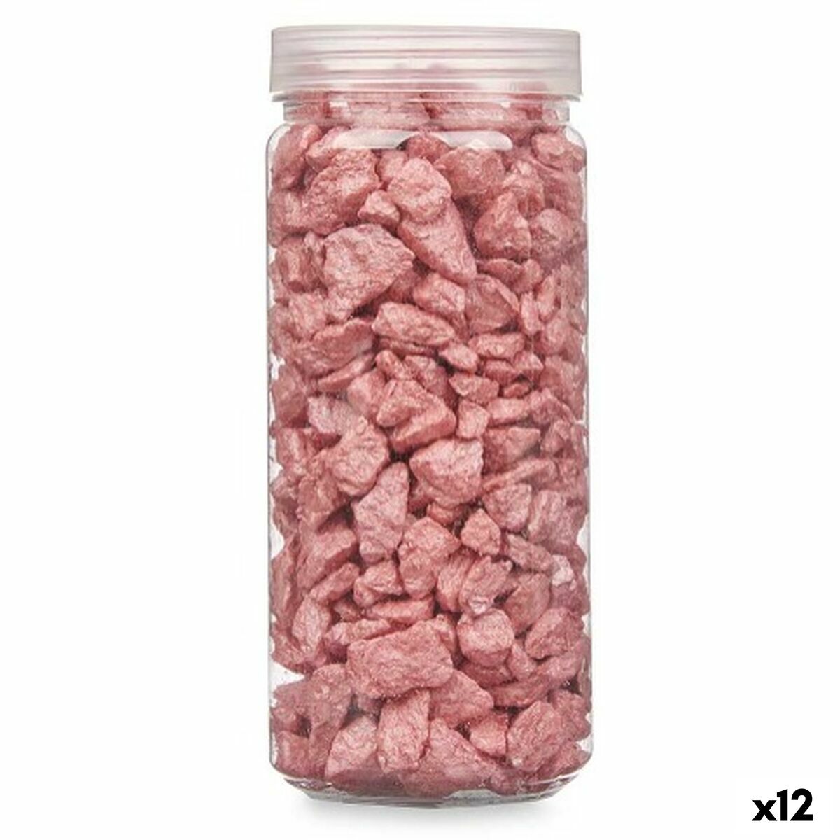 Dekorativa stenar Gift Decor Röd 10 - 20 mm 700 g 6,2 x 15,3 x 6,2 cm 6,5 x 15,8 x 6,5 cm (12 antal)