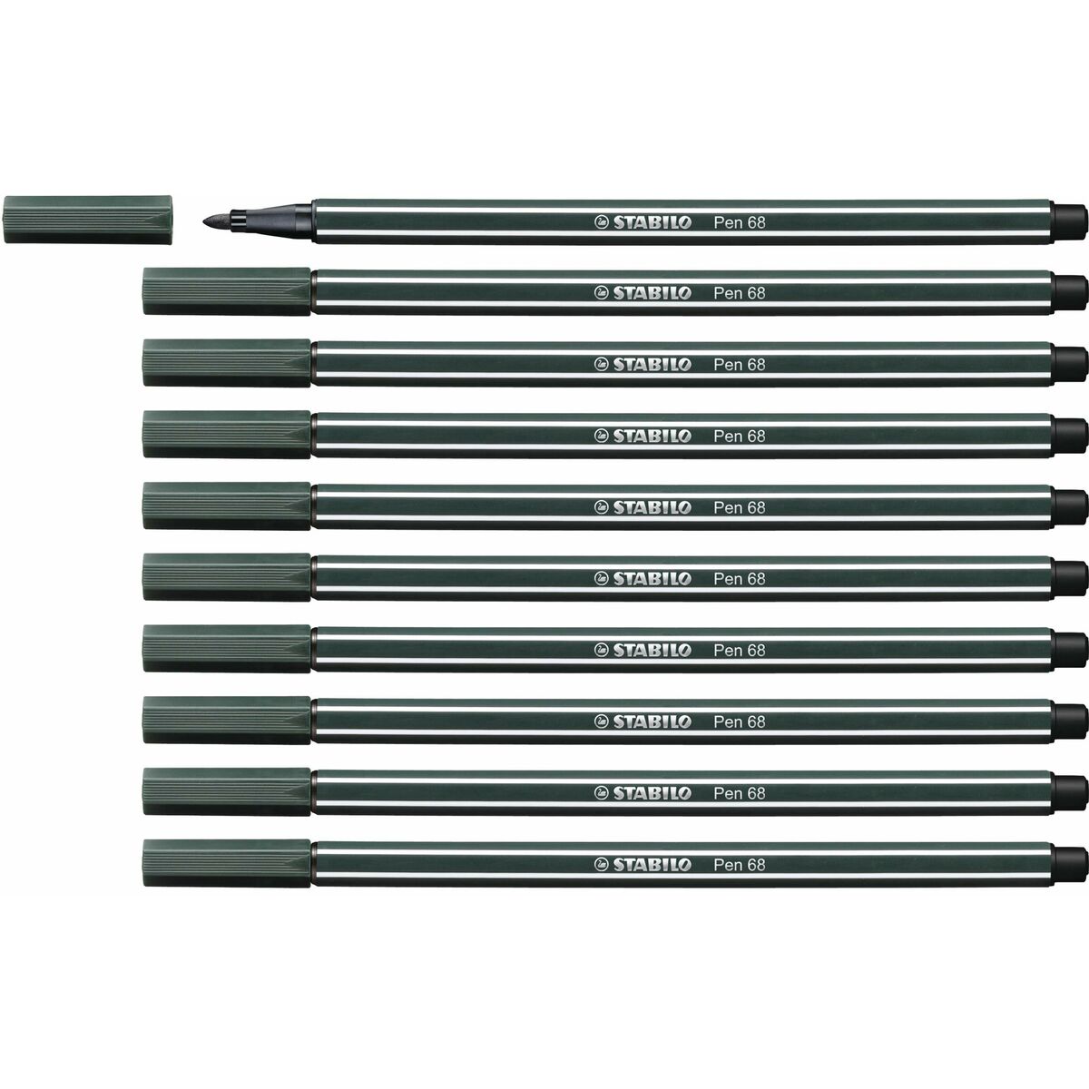 Tuschpennor Stabilo Pen 68 (10 Delar) - 3