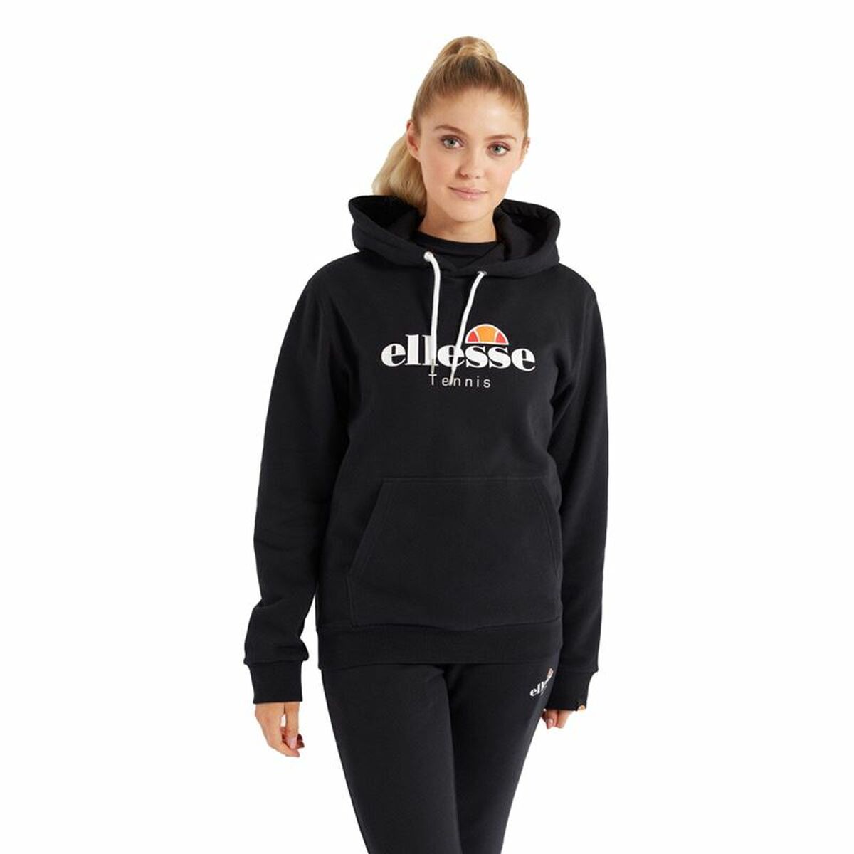 Tröja med huva Dam Ellesse Ascellare Svart - 5