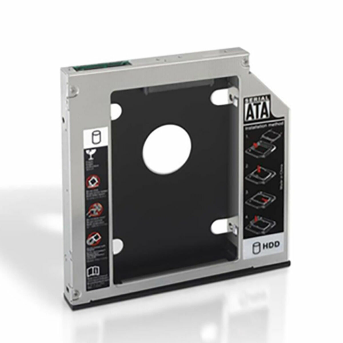 Metalladapter till 2 hårddiskar (3.5"/ 8,89 cm) NANOCABLE APTAPC0555 10.99.0002 Svart