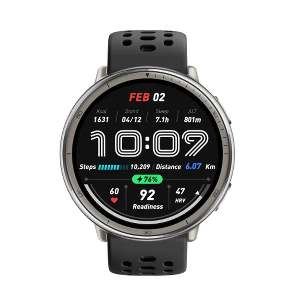 Mobilfodral Amazfit Active 2 Svart Silvrig Ø 44 mm