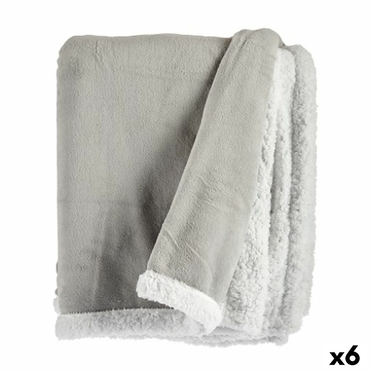 Filt Gift Decor Vit Ljusgrå 130 x 1 x 170 cm (6 antal)