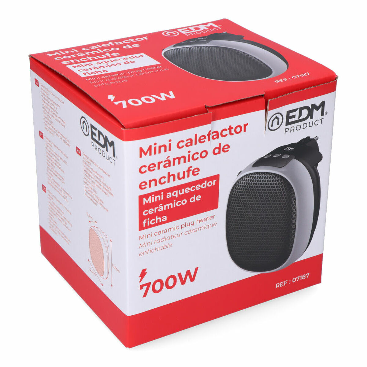 Elektriskt keramiskt värmeelement EDM 07187 700 W Mini - 6