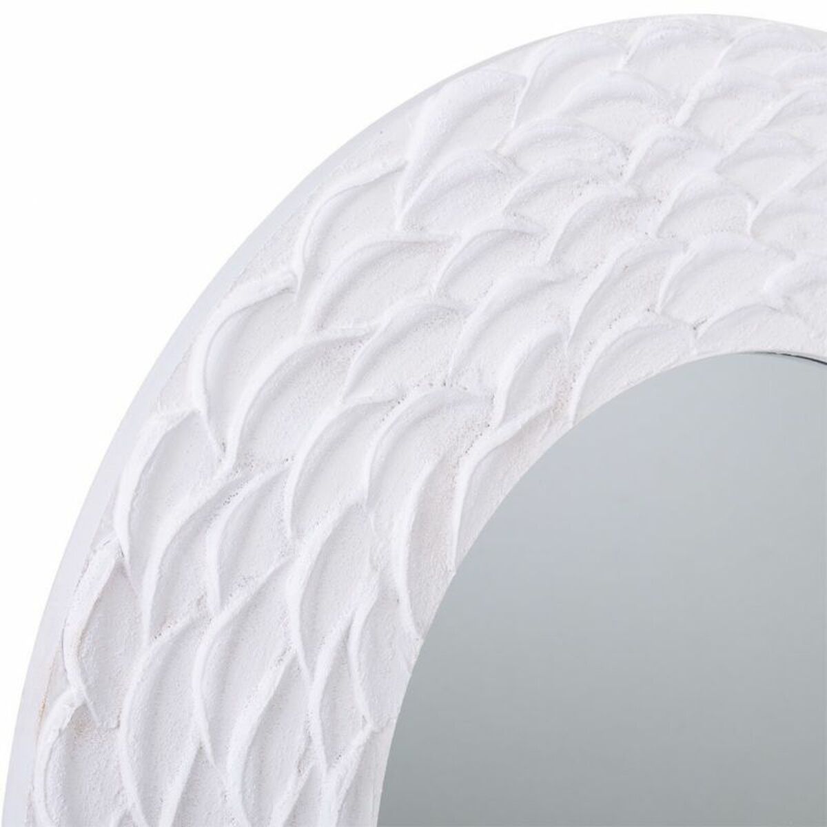 Väggspegel Alexandra House Living Vit 80 x 2 x 80 cm Cirklar - 3