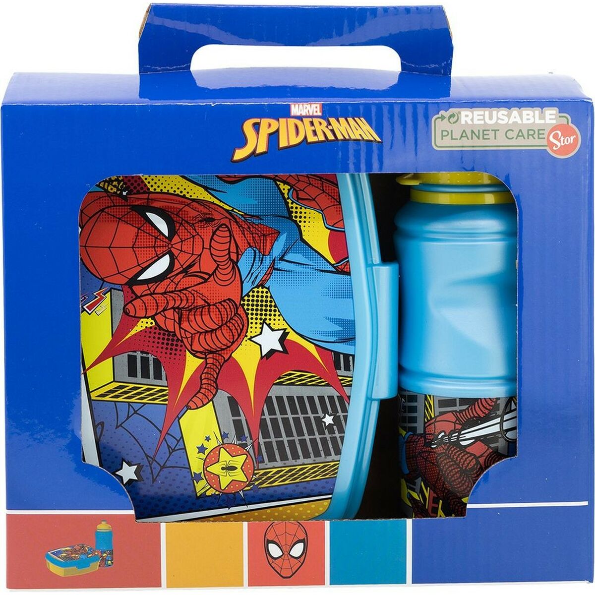 Skål med vattenflaska Spider-Man CZ11279 380 ml 17 cm Plast - 3