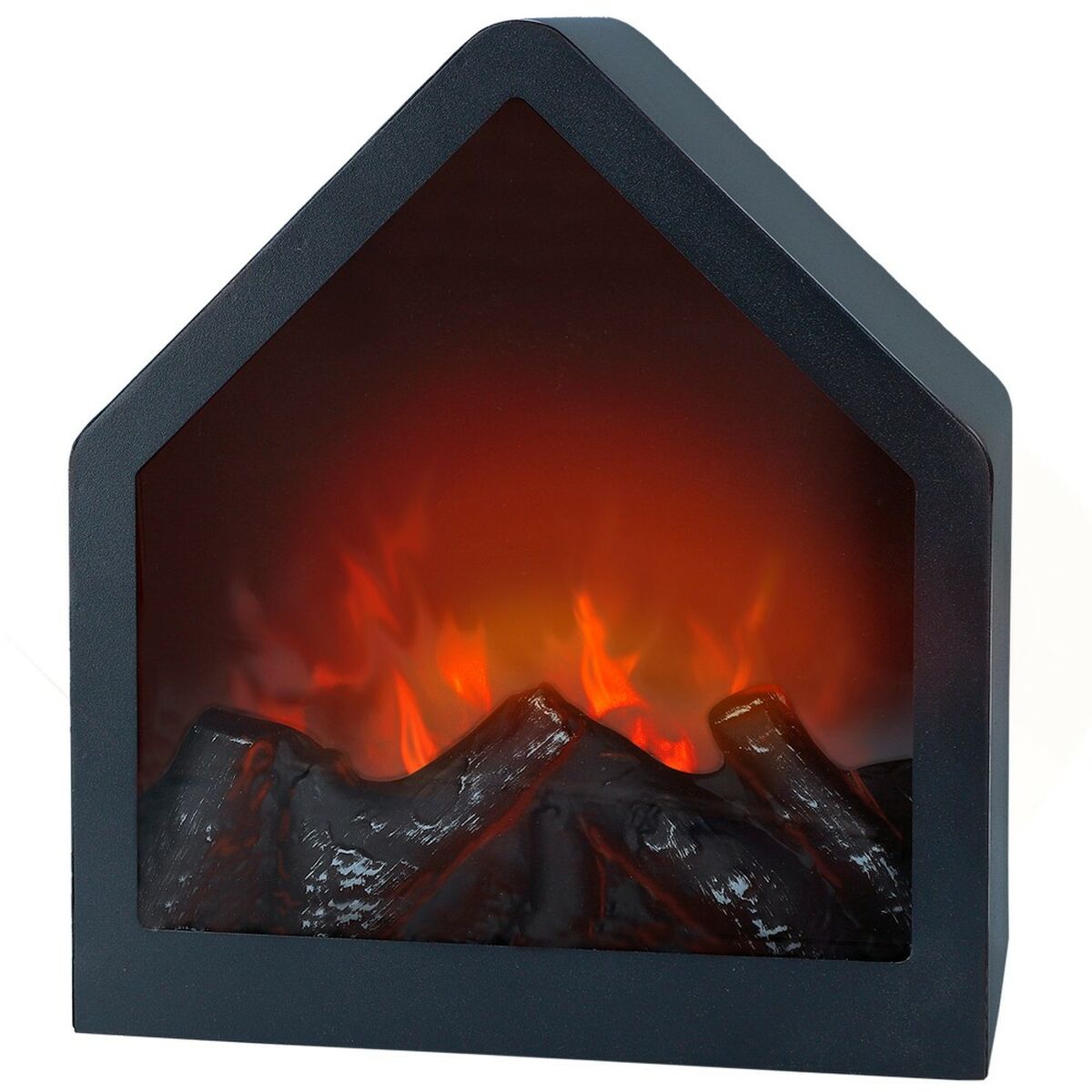 Dekorativ och elektrisk öppen spis för vägg Ambients 20 x 23 x 14 cm (2 antal) - 2