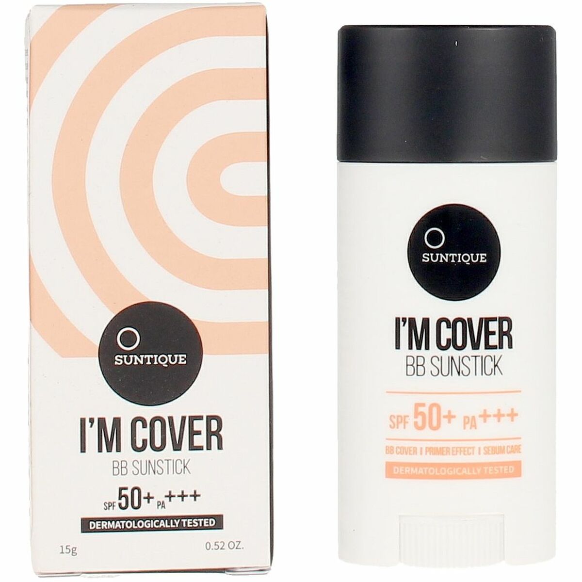 Hydrerande kräm med färg Suntique I'm Cover Spf 50 Spf 50+ 15 g Stick