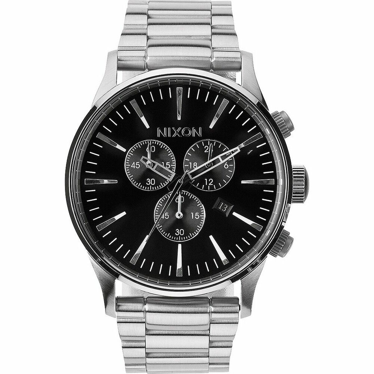 Herrklocka Nixon Sentry Chrono Silvrig