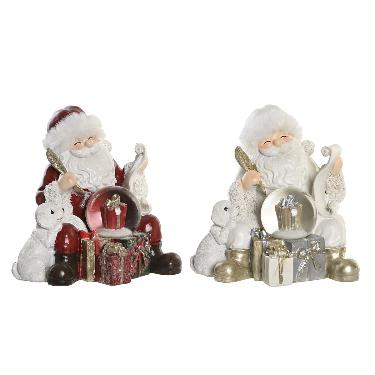 Julgranskula DKD Home Decor Harts (2 antal) (14 x 12 x 14 cm)