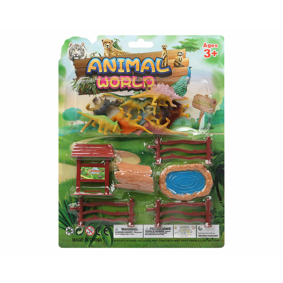 Set med dinosaurier 27 x 21 cm - 2