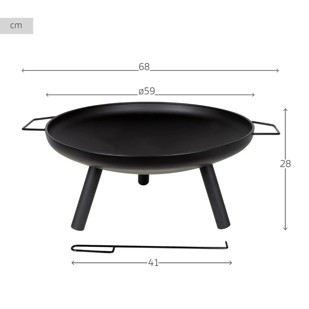 Kamin Aktive Rund Extern Trädgård 59 X 28 X 59 CM - 6