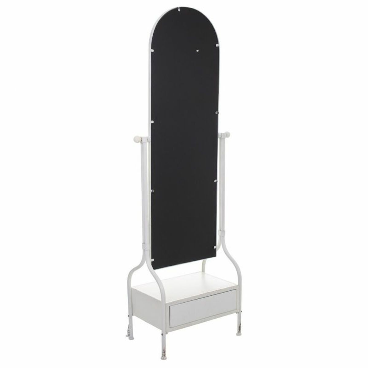 Fristående spegel Alexandra House Living Vit Järn 38 x 184 x 65 cm - 3