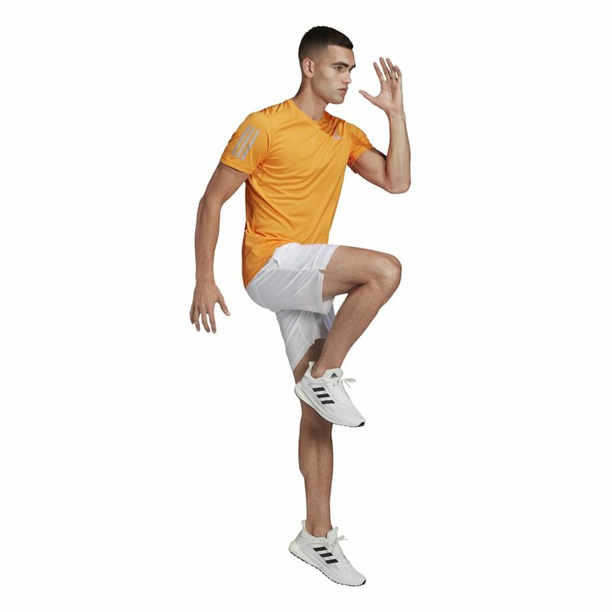 T-shirt med kortärm Herr Adidas Own The Run Orange - 4