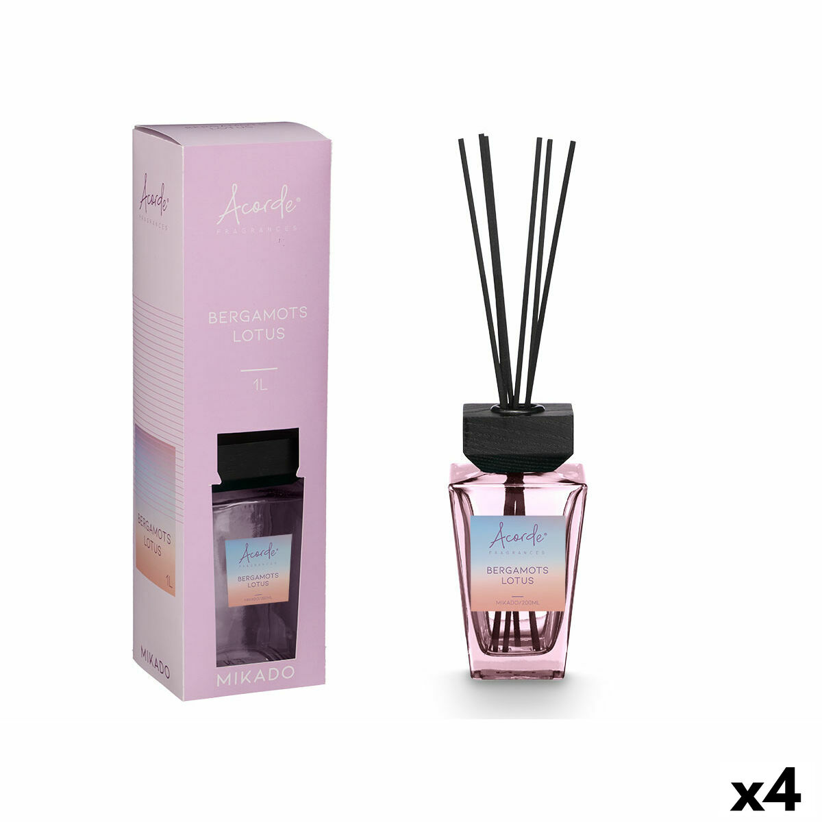 Parfympinnar Acorde BERGAMOTS LOTUS 1 L (4 antal)