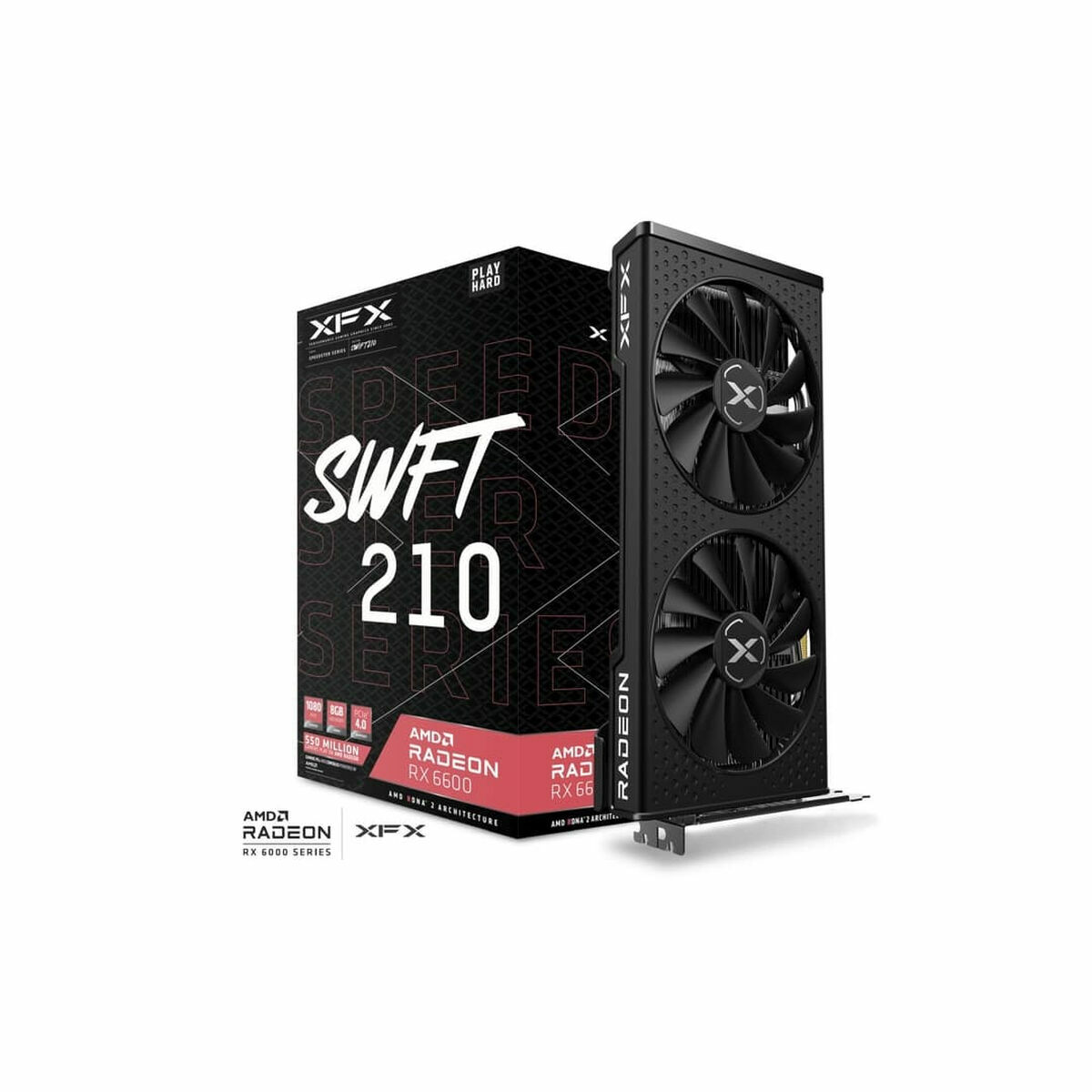 Grafikkort XFX RX-66XL8LFDQ AMD Radeon RX 6600 8 GB GDDR6 - 5