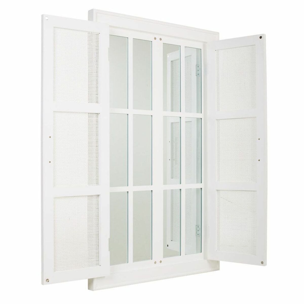 Väggspegel Alexandra House Living Silvrig Bambu Trä MDF 5 x 118 x 73 cm