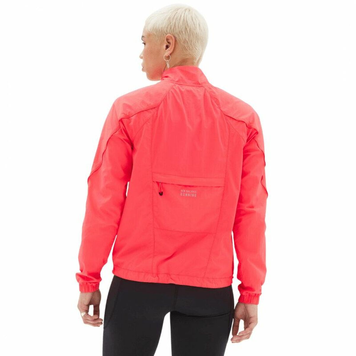 Sportjacka, Dam New Balance  Printed Impact Run Orange - 2