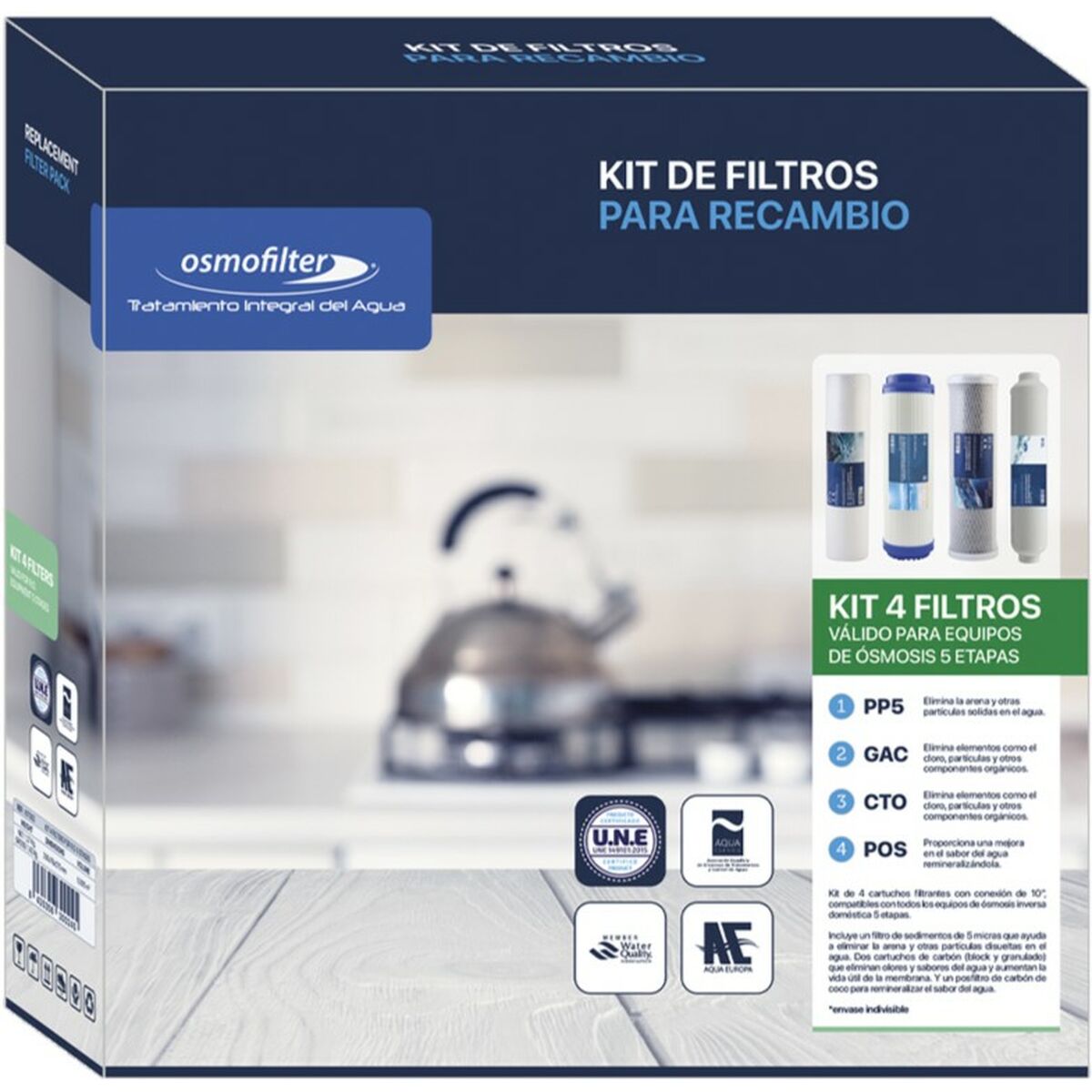 Komprimerad Luft Midea KIT REC.4FILTRO