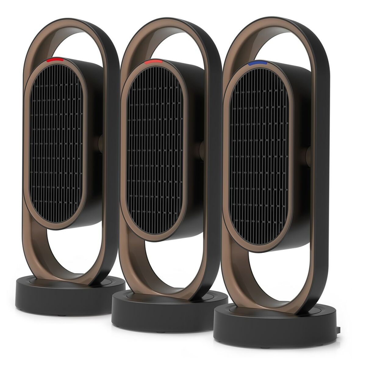 Bärbar värmefläkt Activejet Selected 3D Svart Brons 1800 W - 2