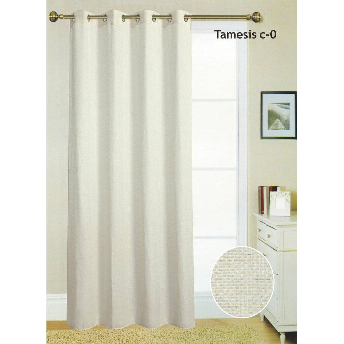 Gardin Hosteline TAMESIS Varmvit 140 x 260 cm