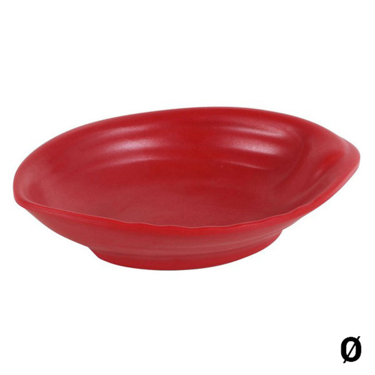 Snacksbricka Inde Petal Röd Avlång 12 x 9 x 2 cm
