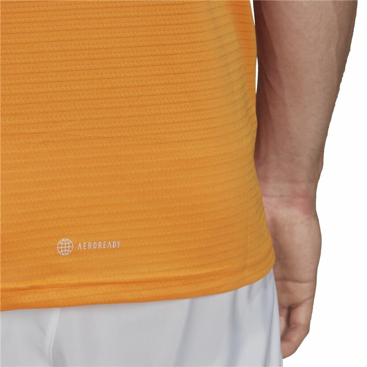 T-shirt med kortärm Herr Adidas Own The Run Orange - 5