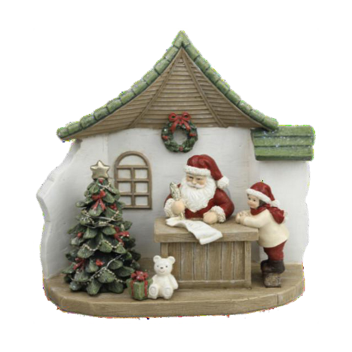 Julgranskula DKD Home Decor Harts Tomte (19 x 9,5 x 18 cm) (2 antal)