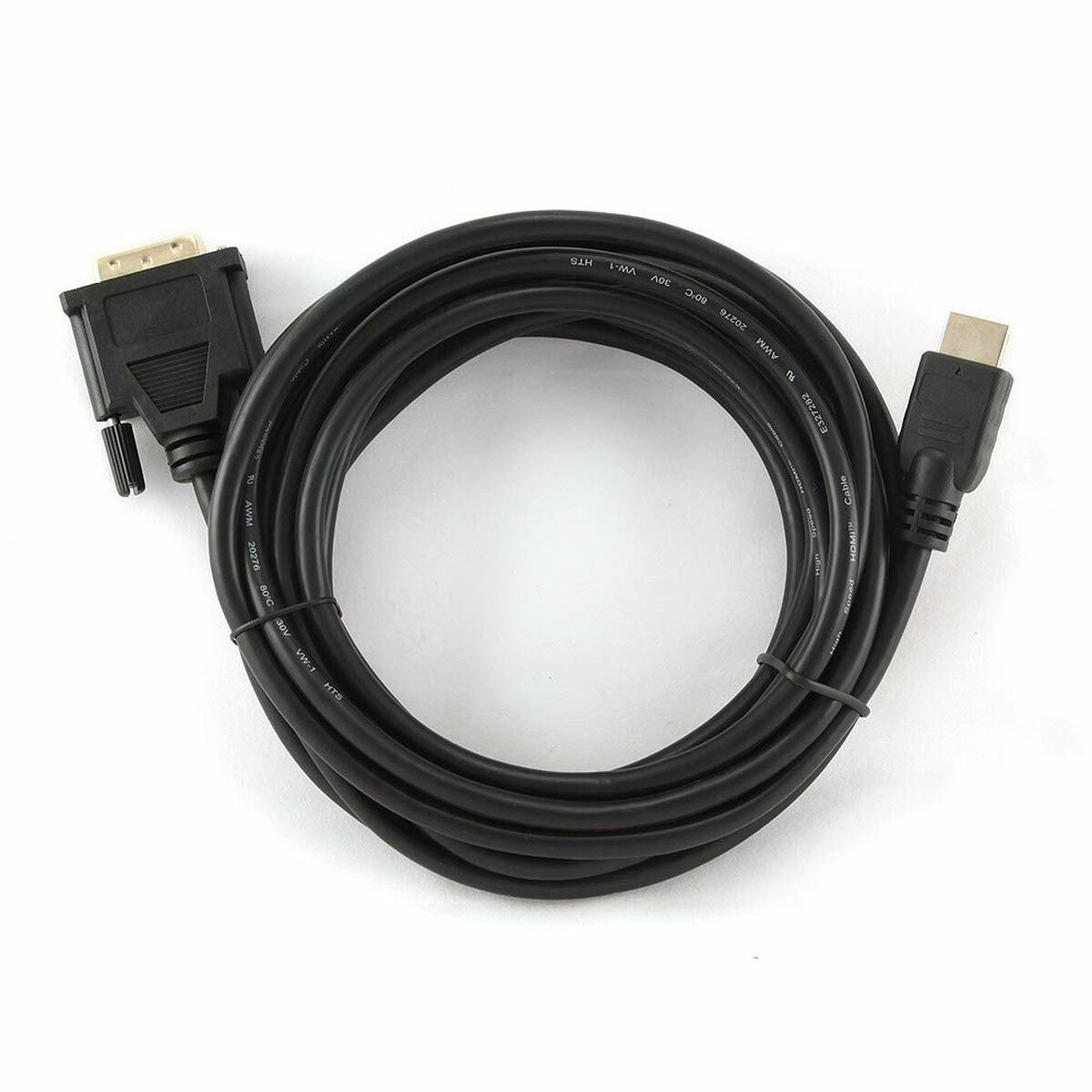 HDMI till DVI Adpater GEMBIRD 5m, HDMI/DVI, M/M Svart 5 m - 3