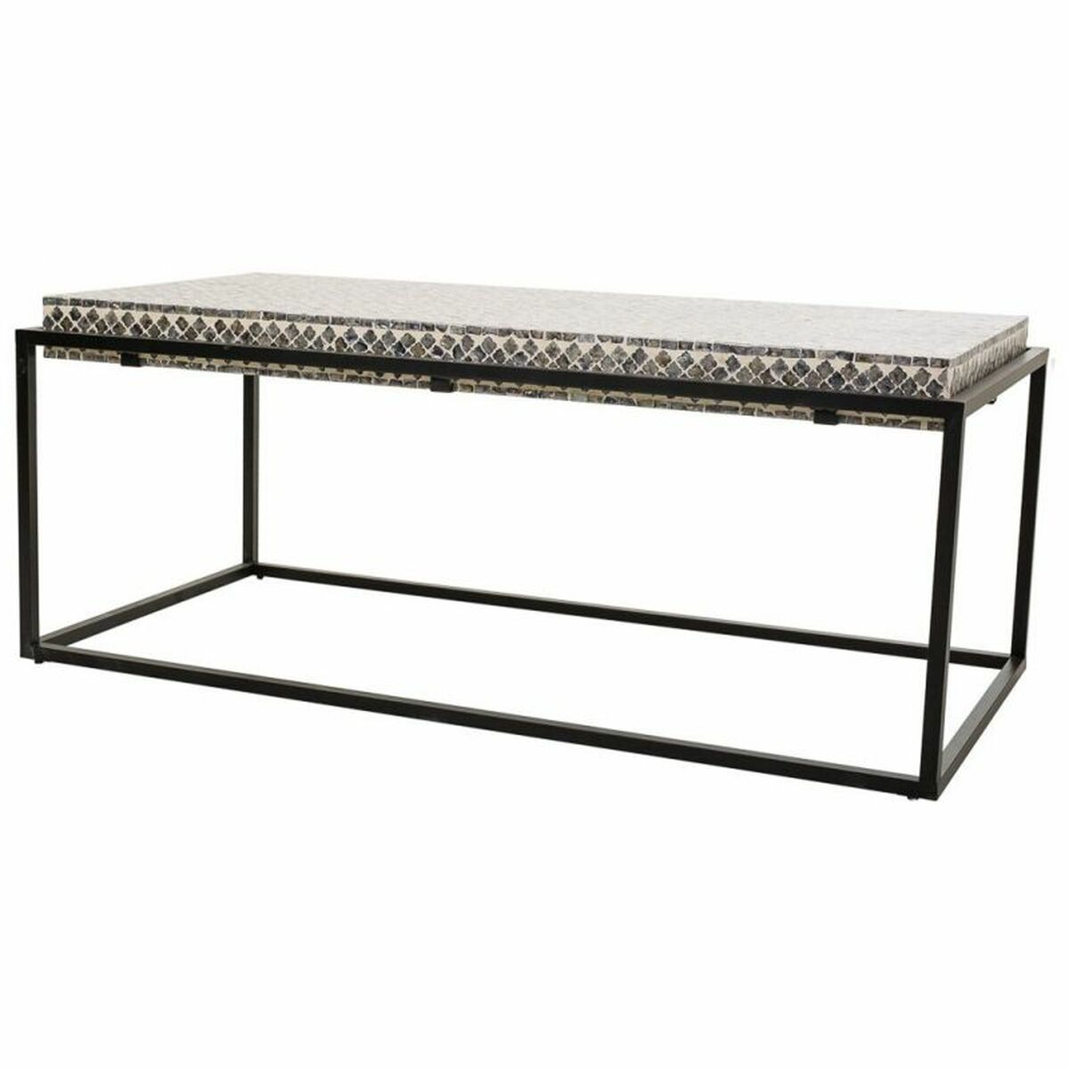 Soffbord Alexandra House Living Grå Metall Trä MDF 60 x 49 x 124 cm - 5