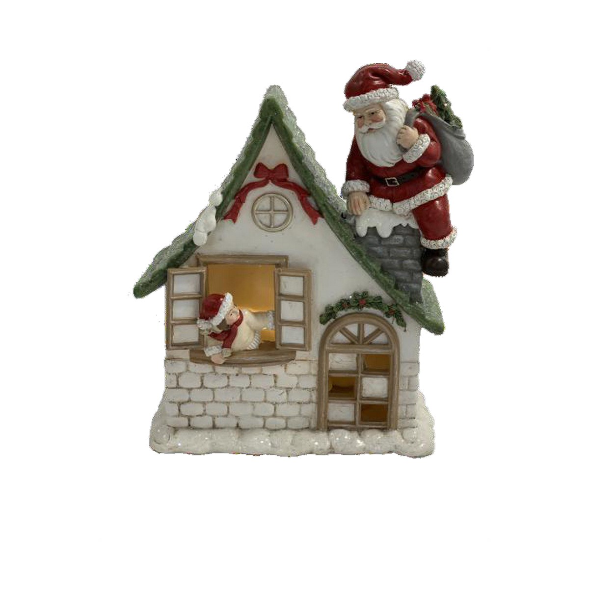 Julgranskula DKD Home Decor Harts (16 x 8 x 18,5 cm) (2 antal) - 2