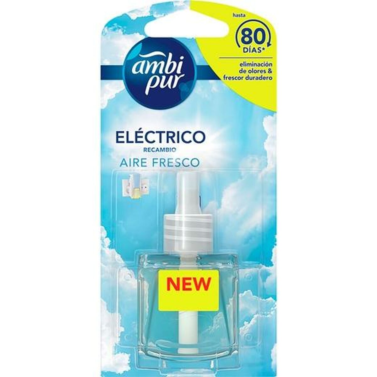 Refill Till Elektrisk Luftfräschare Ambi Pur AIRE FRESCO Ren luft 21,5 ml (9 antal) - 2